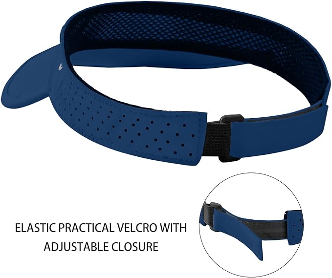WANDER Sports Sun Visor Hats Adjustable Running Golf Tennis Mesh Folding Cap for Women Men