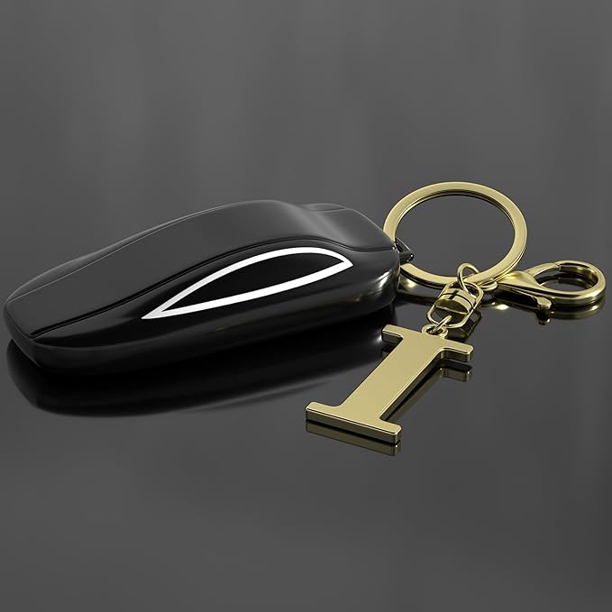Stainless Steel Gold Letter A-Z Keychain for Women Men, Initial Letter Pendant with Key Ring, Charms for Key Backpack Bag