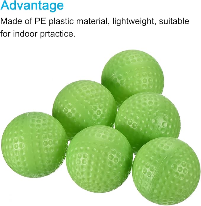 PATIKIL Golf Practice Balls, Hollow Flight Training for Indoor Swing Practice