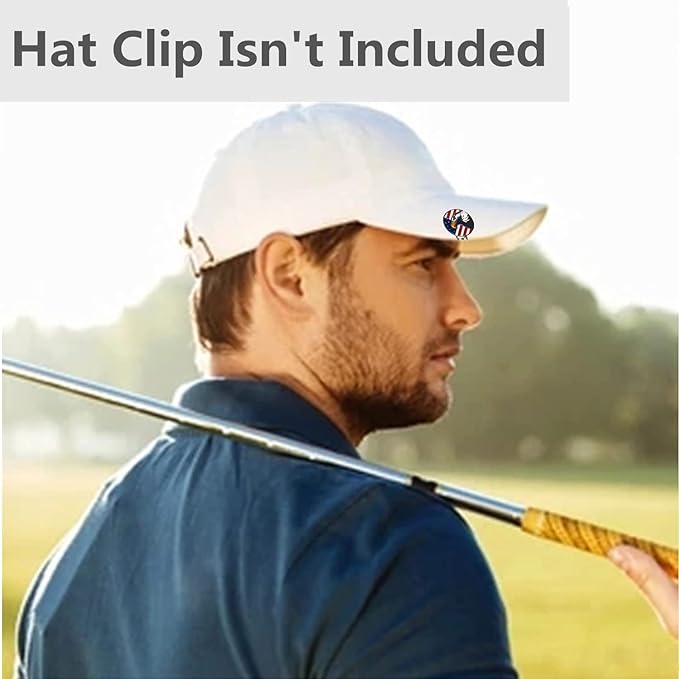 FINGER TEN Golf Ball Marker with Hat Clip Markers Assorted Patterns Value Gift Set Mark Golf Divot Tool Accessories for Men Women Kids