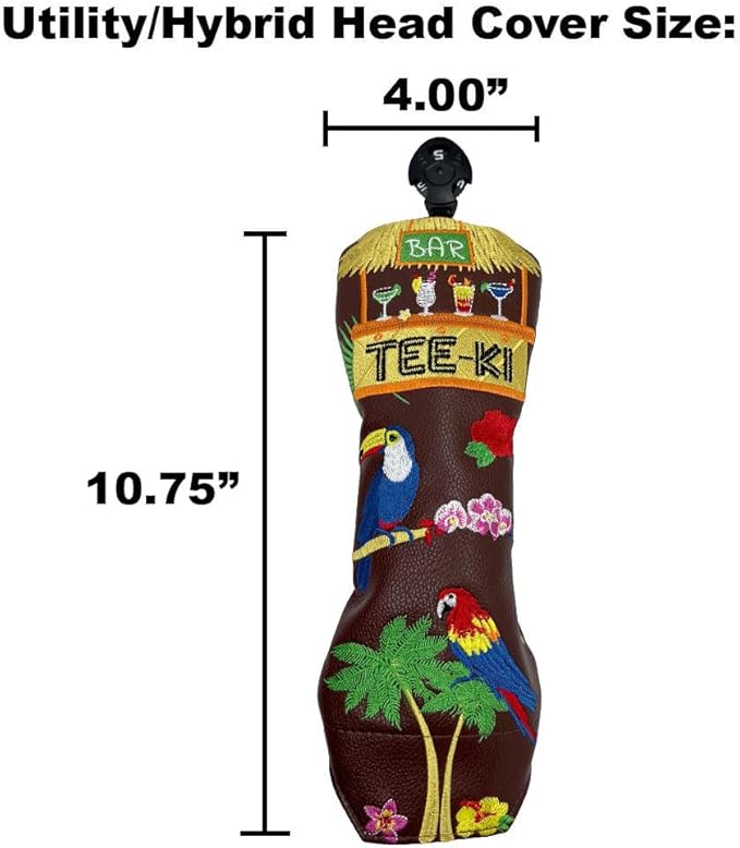 Giggle Golf Utility/Hybrid Head Cover, Colorful Club Covers for Men & Women