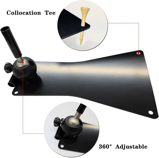 FINGER TEN Golf Alignment Stick Holder Swing Practice Plate Plane Trainer Training Aid Alignment Stick Base