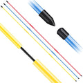 FINGER TEN Golf Alignment Sticks Rods Swing Trainer Tools 48 Inch 2 Or 3 Pack, Fits in Golf Bag Tour Stickers Practice Training Aid