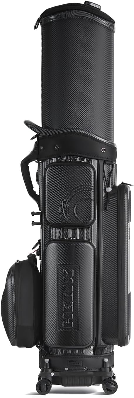 HELIX Hard Shell Golf Travel Bag with Wheels, 2-in-1 Travel Golf Case & Daily Cart Bag, Durable PC Material