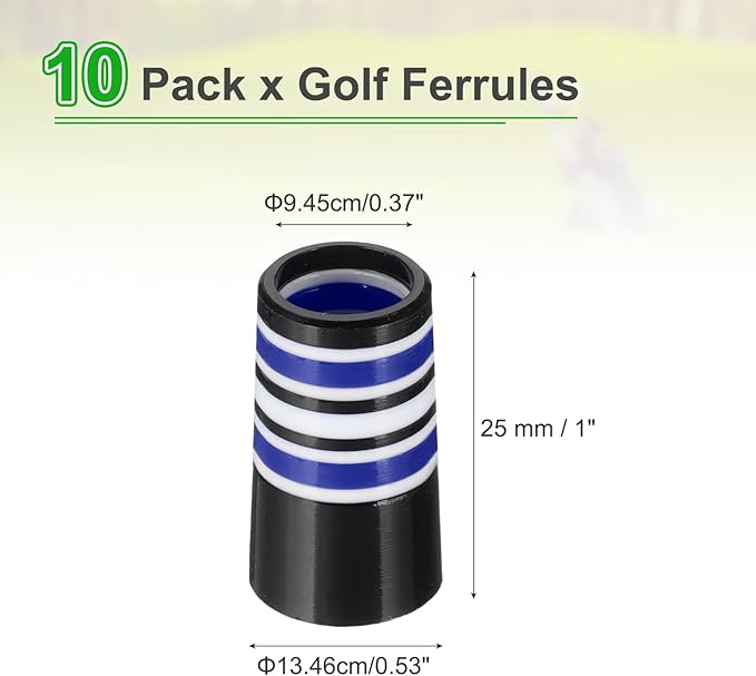 PATIKIL Golf Ferrules Tapered Golf Club Ferrules Multi-Ring Iron Ferrule Rings