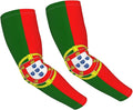 Cute Flag Arm Sleeves Cooling Sun Protection Sports Flag Sleeves for Men Women