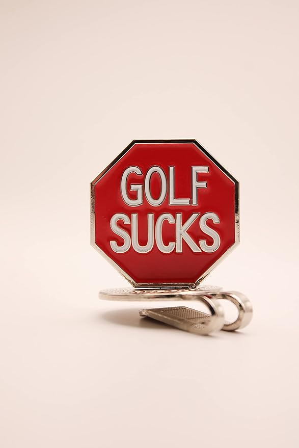 Funny Golf Ball Marker + Premium Magnetic Hat Clip | Unique Gift for Men & Women Golfers | Hilarious Golf Accessory for Any Golfer | NEW Designs!