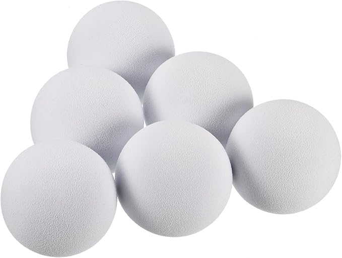 YOKIVE 10 Pcs Golf Foam Ball, Sports EVA Sponge Balls Exercise Flight Swing Practicing for Indoor Golf Training(White, 42-mm)