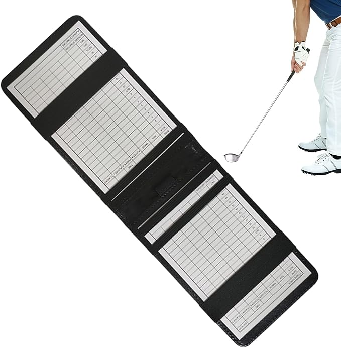 Golf Scorecard Holder,Portable Score Display Notebook for Practice Training Indoor Home Backyard Sports Club Recreation Competition Entertainment Simulation