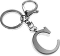 LAXPICOL Gold Letter A-Z Keychain for Women Bag Charms Purse Charms For Handbags Metal Alphabet Initial Letter Keychain