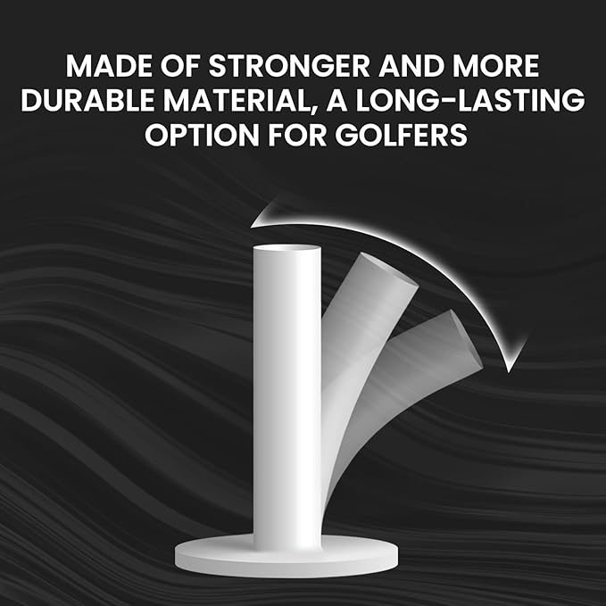 FINGER TEN Golf Rubber Tees Driving Range Value 5 Pack, Mixed Size or 5 Same Size for Practice Mat
