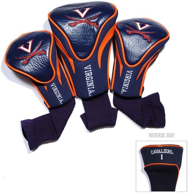 Team Golf NCAA Numbered 1, 3, & X, Fits Oversized Drivers, Utility, Rescue & Fairway Clubs, Velour Lined for Extra Club Protection