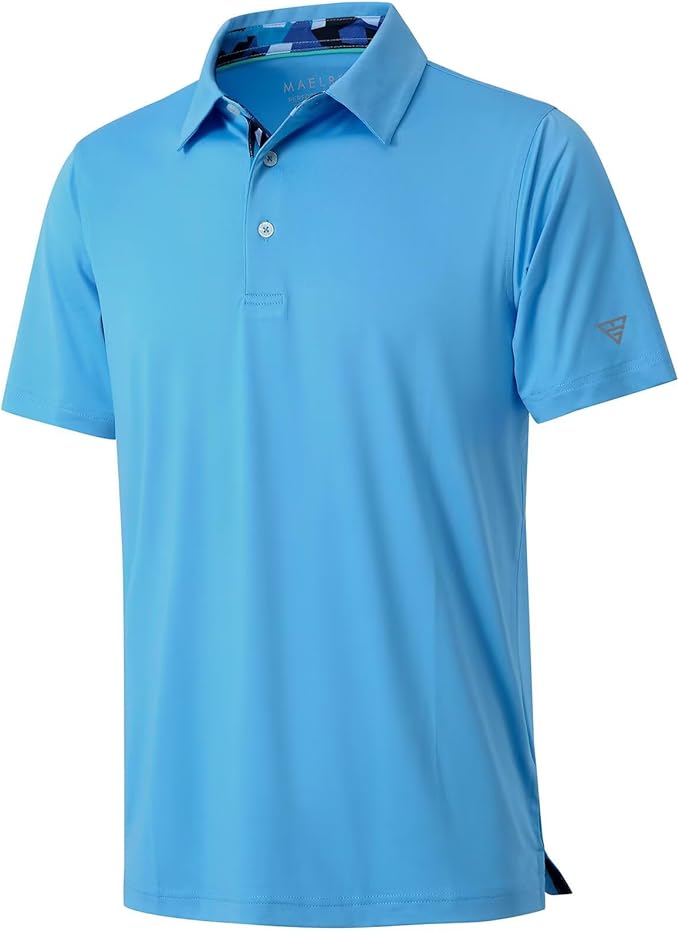 Mens Polo Shirts Short and Long Sleeve Casual Solid Stylish Dry Fit Performance Designed Collared Golf Polo Shirts for Men