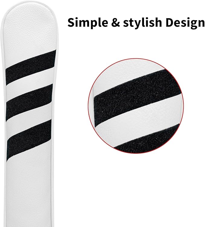 Golf Alignment Stick Cover Premium Leather Perfect Cover for Alignment Sticks Classic USA Design Alignment Sticks Holder Golf Club Protector Holds 2 Sticks.