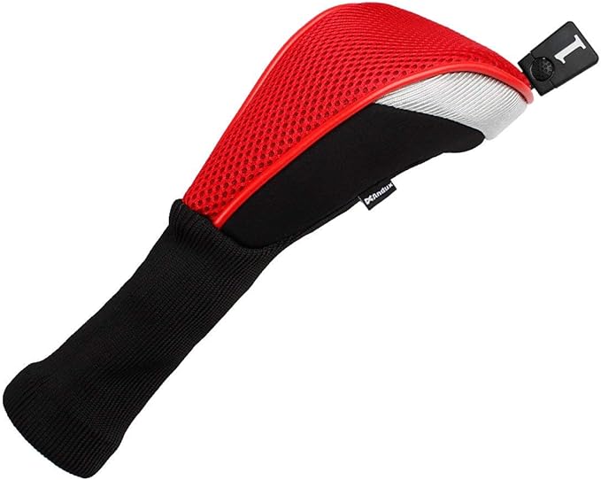 Andux 5pcs/Set Mesh Golf 460cc Driver Fairway Wood Club Head Covers Long Neck with No. Tags