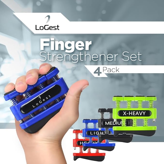 Finger Strengthener - Finger Exerciser for Forearm and Hand Strengthener - Hand Grip Workout Equipment for Musician, Rock Climbing and Therapy
