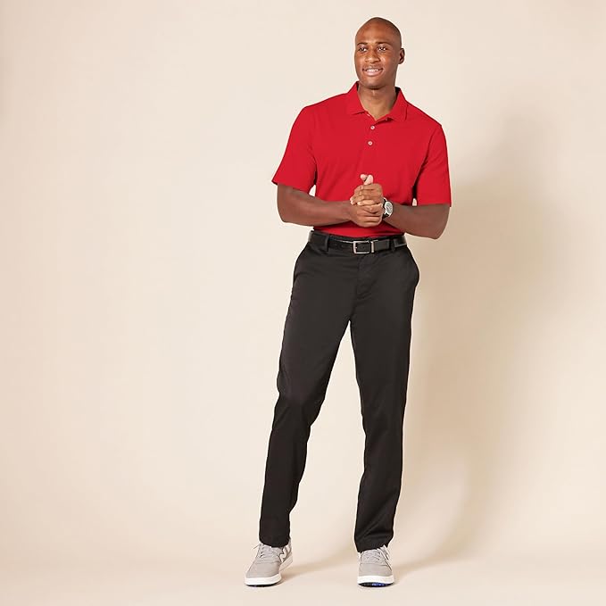Amazon Essentials Mens Golf Polo Shirt, Moisture-Wicking Quick Dry, Short Sleeve