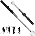 Golf Swing Trainer & Golf Grip Trainer – Retractable Golf Training Aid with Click Feedback for Tempo, Strength & Accuracy | Portable Golf Training Grip Tool for Indoor & Outdoor Practice
