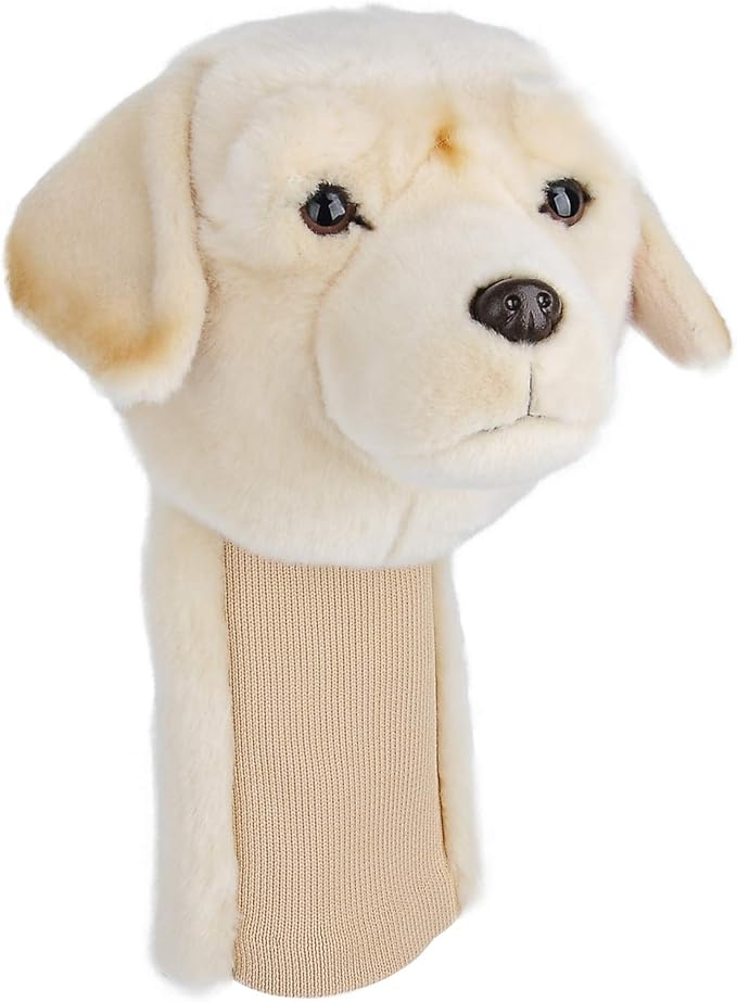 Labrador Retriever Golf Driver Head Cover, Funny Golf Head Covers, Cute Animal Golf Club Head Covers Golf Gifts for Men Women Plush
