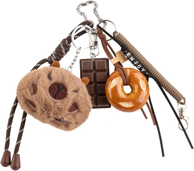 Georgie Porgy Bag Charms Keychains Handbag Accessories for Women Purse Backpack Sports Bag Pendant Cute Unique Gift for Girls
