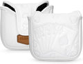 Golf Putter Covers White Poker Mallet Putter Headcover Blade Putter Cover Leather Golf Head Covers with Magnetic Closure for Most Brand