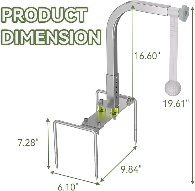 Golf Swing Trainer, Portable Golf Training Aid, Durable Golf Practice Equipment With 5 Adjustable Height, Indoor Outdoor Golf training equipment Accessories, Golf Gifts for Men women Golf lovers