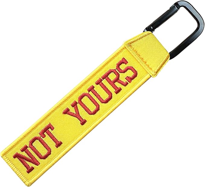 Personalized Key Tags, Custom Double-Sided Embroidery Name Number Keychain Tags, ID Identifiers Labels with Clip for Women Men Travel Bag Suitcase Keys, Baggage Tags to Quickly Spot Luggage Suitcase