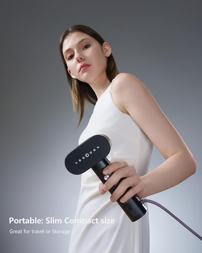 G6 Steamer for Clothes, Portable Travel Steamer Iron for Clothes, Just 0.7lbs Lightly, 10 Minutes of Continuous Steam, 900W Light Steame Irons for travel and home