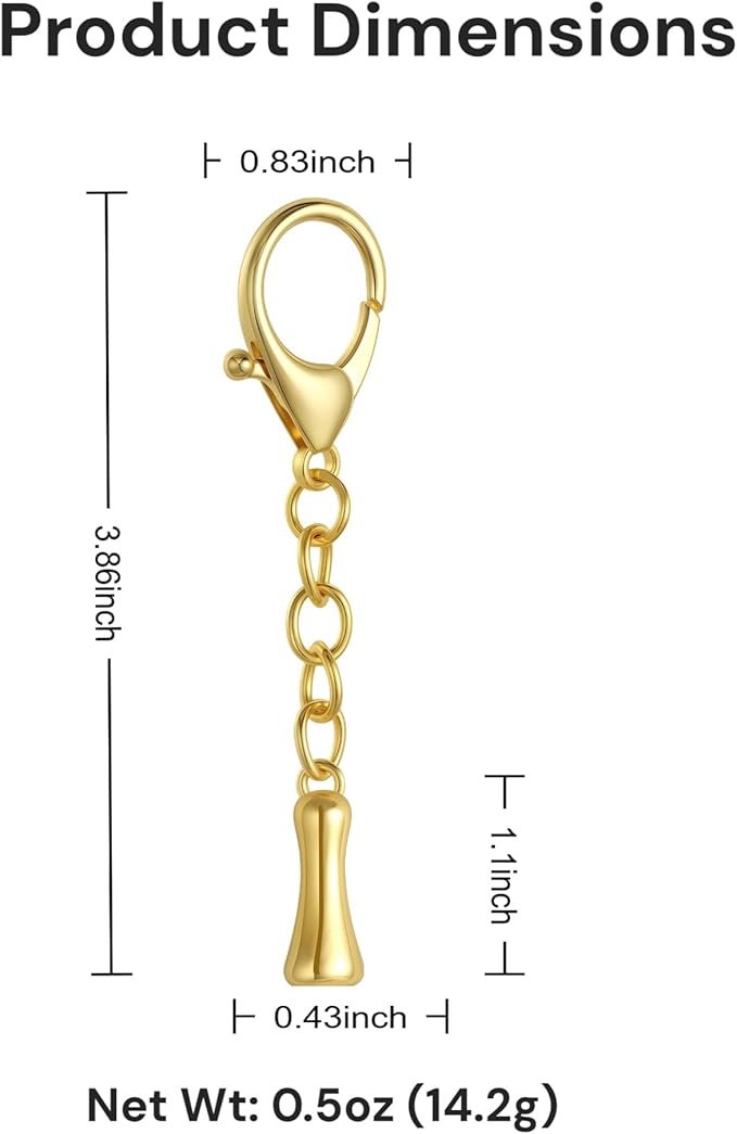 Bubble Gold Letter Bag Charms for Women, Cute Initial Keychain for Handbags, Purse Charms Birthday Christmas Gifts