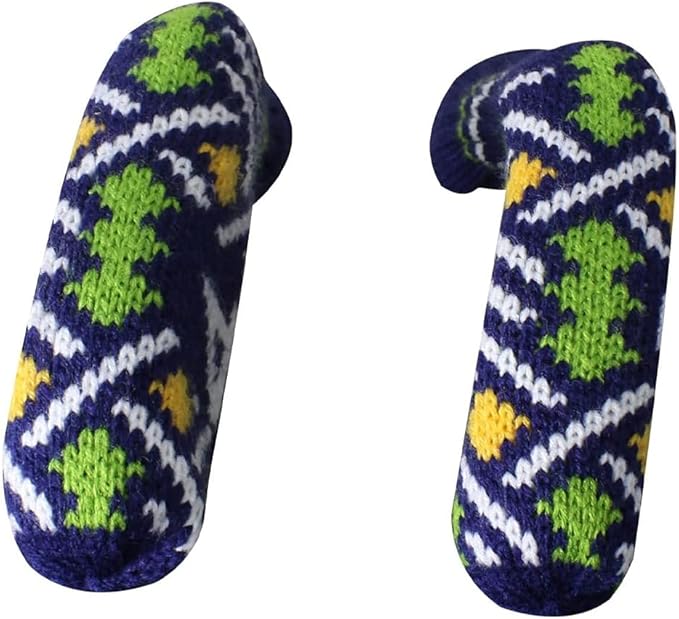 Scott Edward 1/7/10 Pcs Knitted Golf Club Head Covers for Irons Wedge Cuteness and Basically Socks Shape Washable Golf Club Head Protector on Pattern Style Double Sided Customized