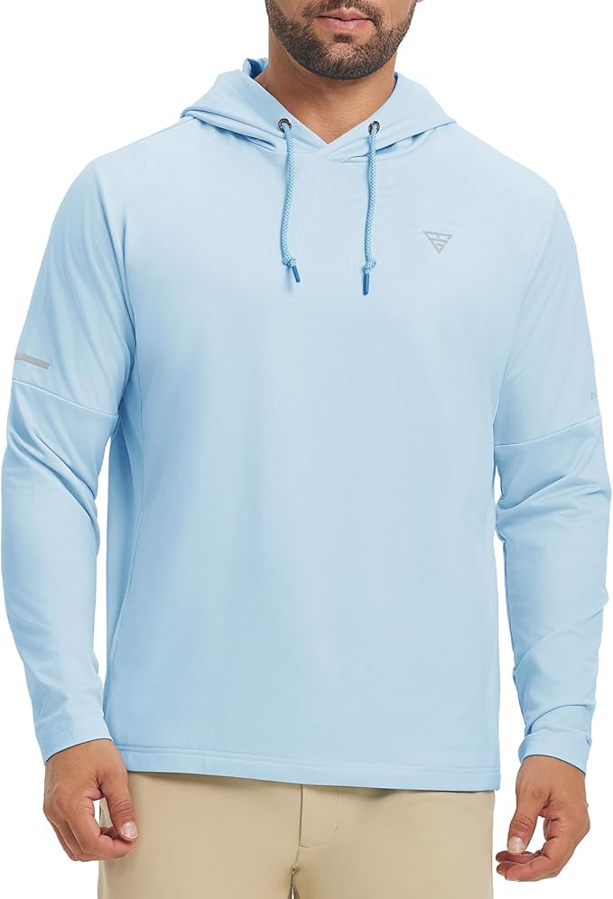 Hoodies for Men Golf Fleece Hooded Sweatshirts Dry Fit Athletic Lightweight Casual Midlayer Mens Hoodies Pullover
