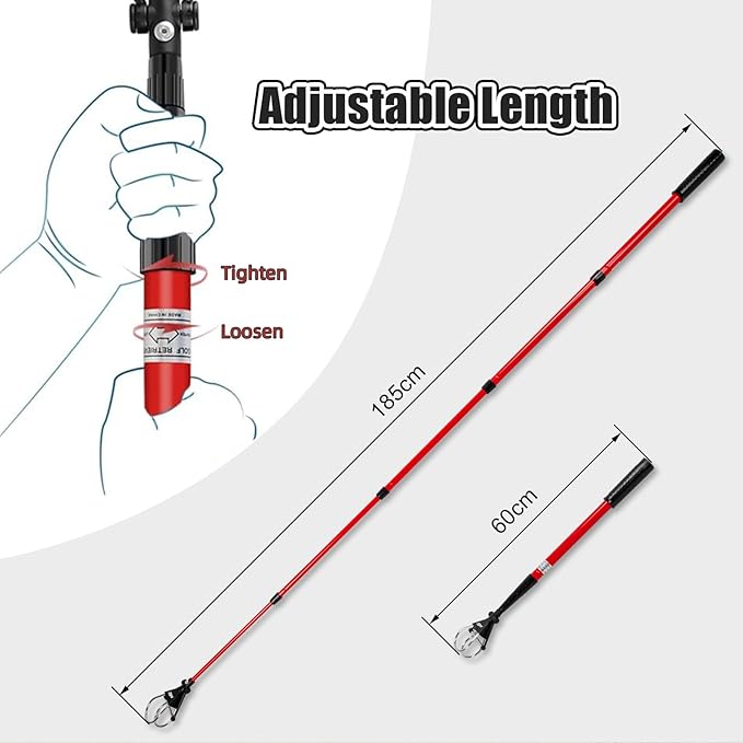 Dr.Acces Golf Ball Retriever - Premium Telescopic Stainless Steel Stick for Easy Golf Ball Pickup