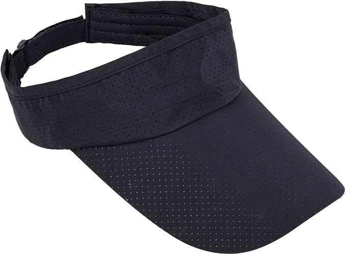 Sportmusies Sun Sport Visors Hat Fits Men Women, Running Golf Beach Cap Extra Long Brim Quick Dry Summer