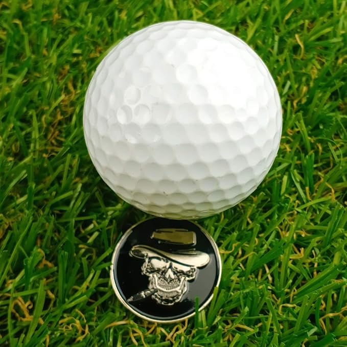 Golf Ball Markers with Hat Clips Value Sets for Men Women Golfer, Removable Attaches Easily to Golf Cap Premium Gifts