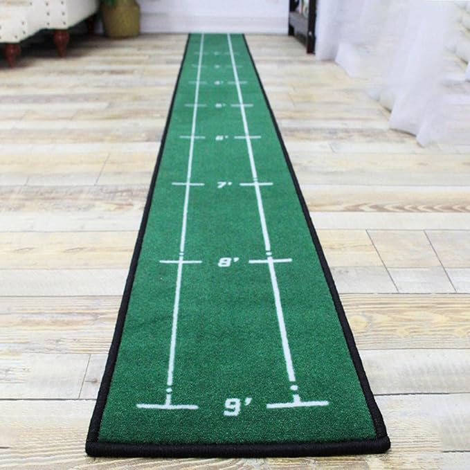 Putting Practice Green Mat Durable Portable for Indoor Outdoor Office Party Backyard Use 280x30cm