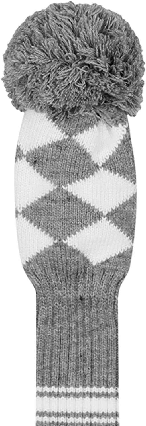 Scott Edward Knit Wood Golf Club Head Covers 4 Pieces Knitted Item Fit Over Well Driver Wood(460cc) Fairway Wood and Hybrid(UT)