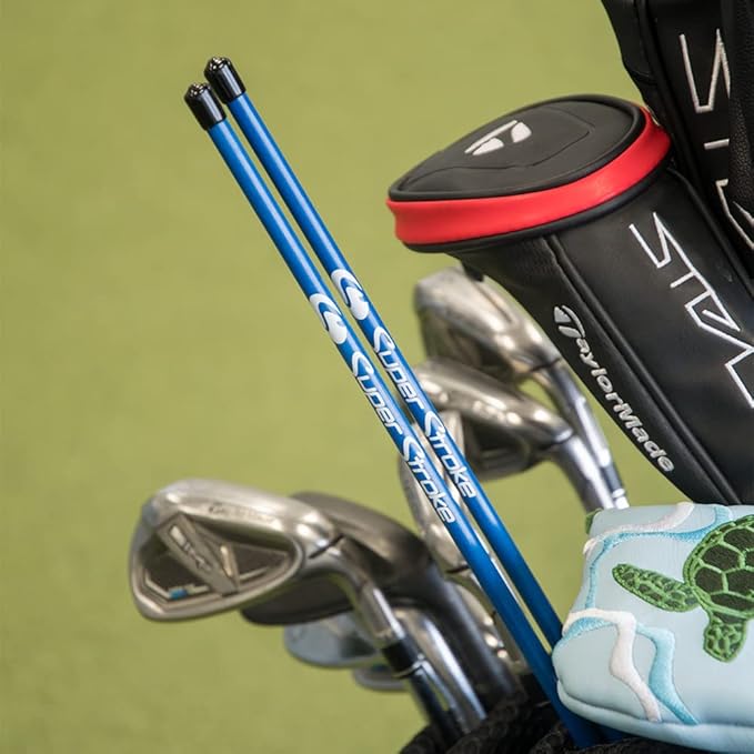 SuperStroke Golf Alignment Sticks 45" Fiberglass Rods, Full Swing Training Aid Kit, Help's with Posture Correction and Shot Accuracy
