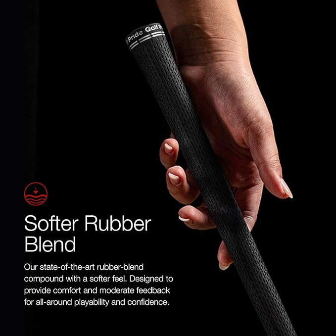 Golf Pride Tour Velvet 360 Golf Grip - Durable, Comfortable Grip Set for Clubs - Features Non-Slip Technology & a Softer Feel - White