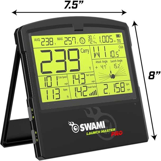 Izzo Golf Swami Launch Master Pro Golf Launch Monitor