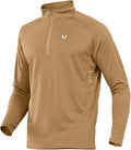 NORTHYARD Quarter Zip Pullover Men Running Shirt Long Sleeve Moisture Wicking Quick Dry Athletic Workout Shirts