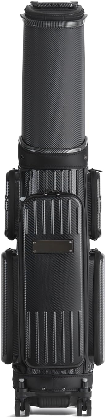 HELIX Hard Shell Golf Travel Bag with Wheels, 2-in-1 Travel Golf Case & Daily Cart Bag, Durable PC Material