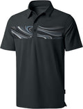 Men's Golf Shirts Dry Fit Moisture Wicking Performance Short Sleeve Collared Polo Shirts for Casual Athletic Business