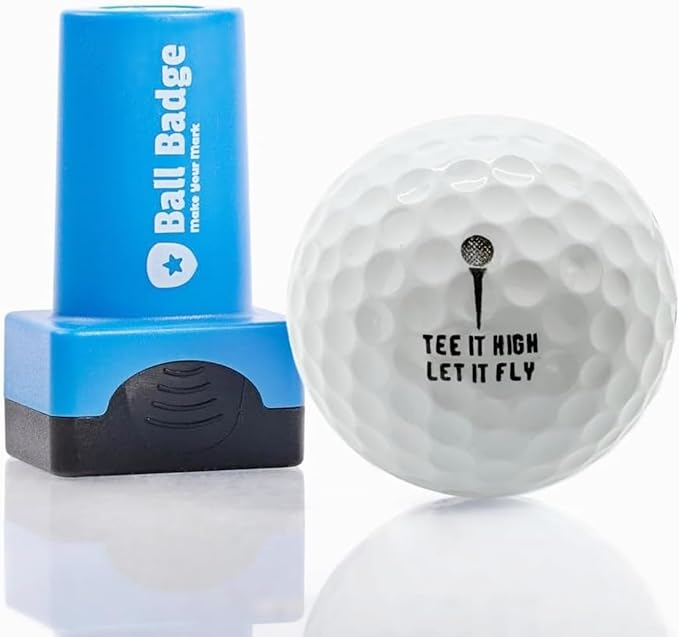 Ball Badge - Golf Ball Stamp (The Golf Series), Golf Ball Marker, Reusable Golf Ball Marking Tool to Identify Golf Balls