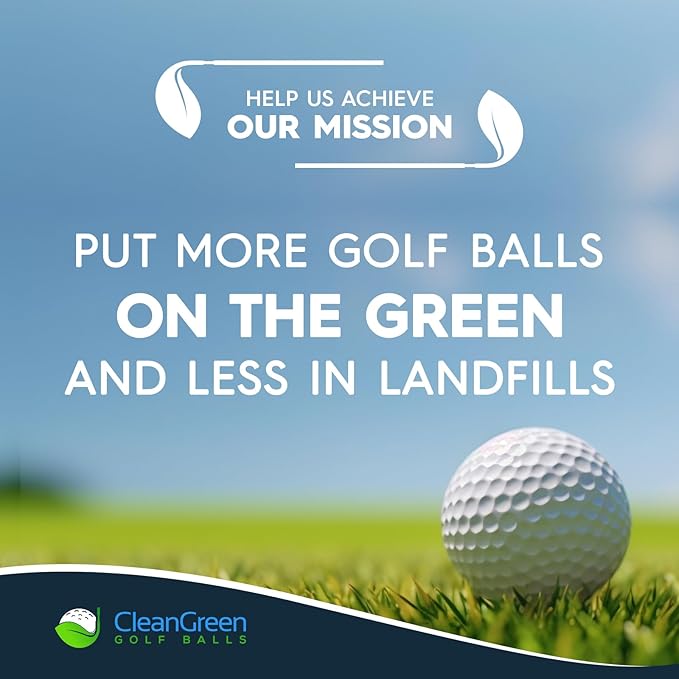 Clean Green 48 Pack Used Wilson Golf Balls – Recycled Mix for Practice & Casual Play – Great for Beginners & Budget Golfers – Includes Mesh Carry Bag and Models Like Triad, Staff, Duo Soft