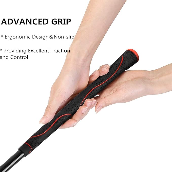Golf Swing Trainer Aid 48"/40" Warm-Up Stick for Strength Flexibility Tempo Training Golf Practice Aid with Weighted Head Swing Corrector for Men Women