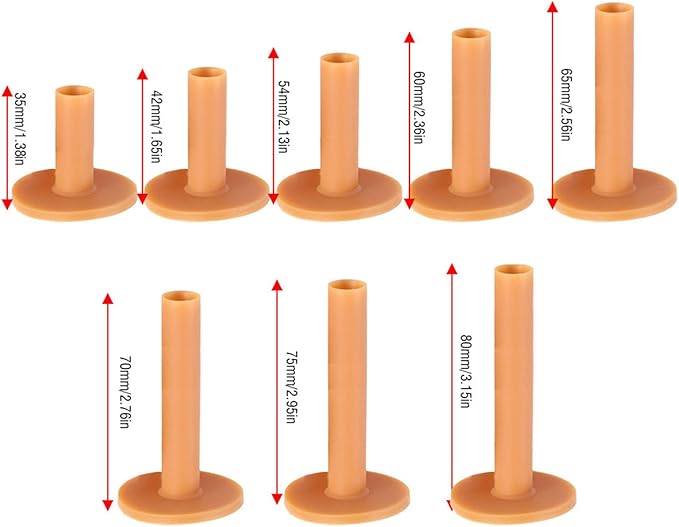 8Pcs Rubber Golf Tees for Mats, Unbreakable Golf Simulator Mat Tee, Golfs Tee Holder for Driving Range, Suitable for Indoor Outdoor Backyard Home Office