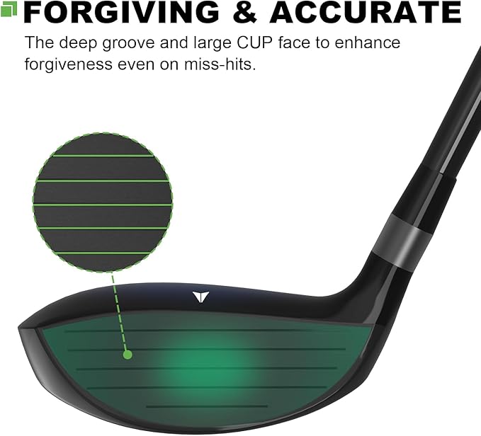MAZEL Rescue Hybrid Golf Clubs for Men - 2,3,4,5,6,7,8,9,P Single Club for Right Handed Golfers,Regular/Stiff Flex Graphite Shafts