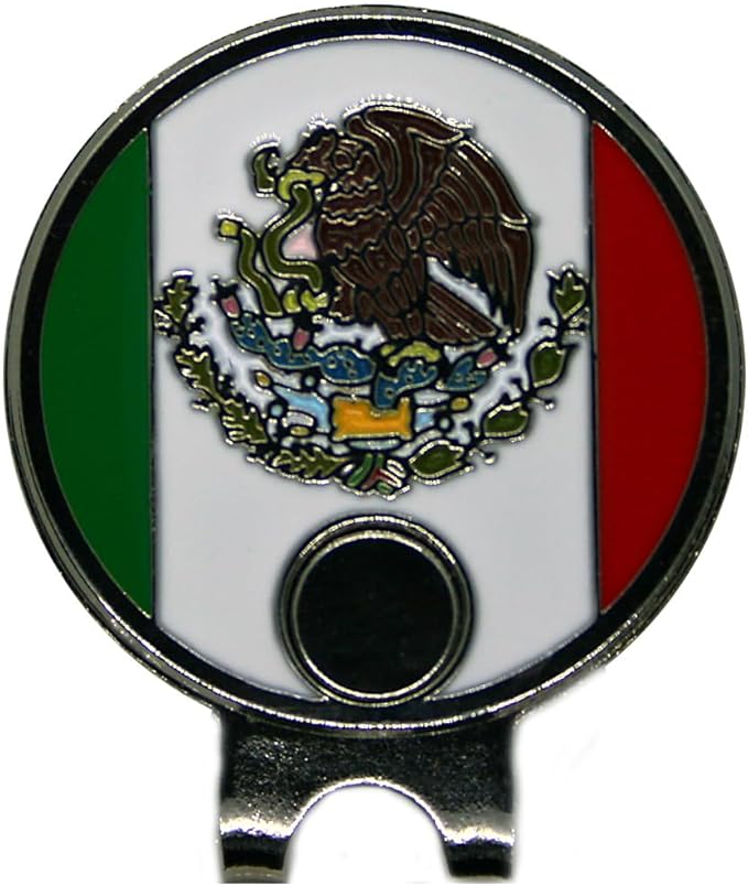 World Flags Golf Ball Marker and Matching Hat Clip