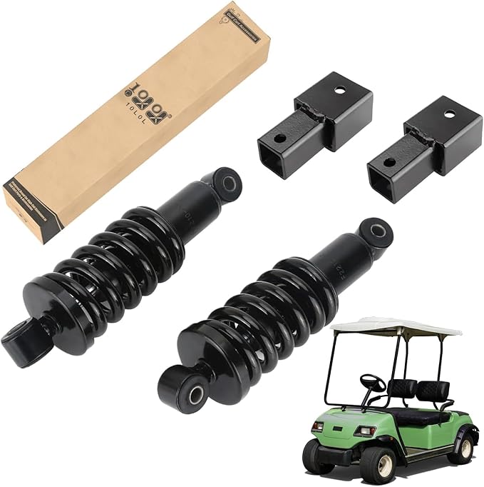 10L0L Golf Cart Heavy Duty Rear Shock Absorber Springs Fits for Yamaha G&E G14/G16/G19/G20/G22/G29 Golf Cart Models OEM JN4-F2210-00-00 JN3-F2210-00 JR6-F2210-00 JW2-F2210-10