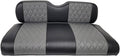 Huskey Parts Company Deluxe Diamond Golf Cart Seat Cover for EZGO Valor/TXT 2014-2022, Charcoal Gray
